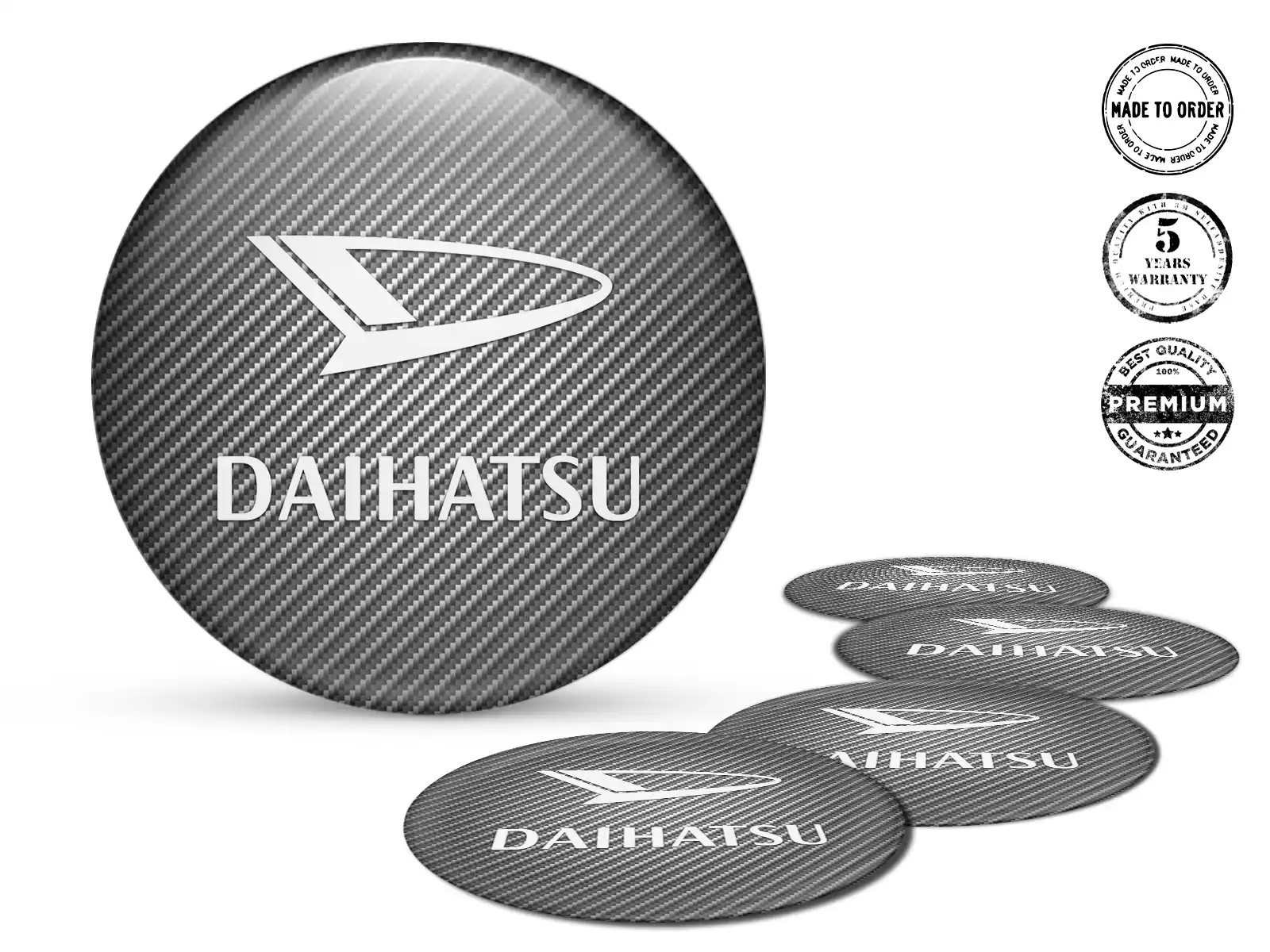 Daihatsu Emblema de Rueda Edición Pegatinas de Cúpula Premium